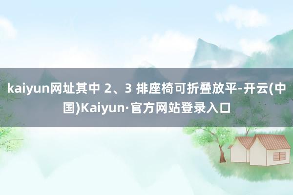 kaiyun网址其中 2、3 排座椅可折叠放平-开云(中国)Kaiyun·官方网站登录入口
