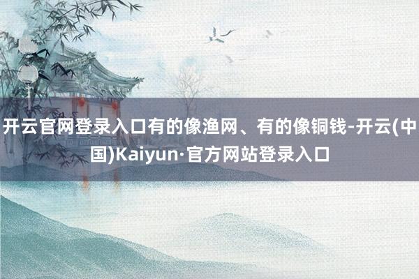 开云官网登录入口有的像渔网、有的像铜钱-开云(中国)Kaiyun·官方网站登录入口